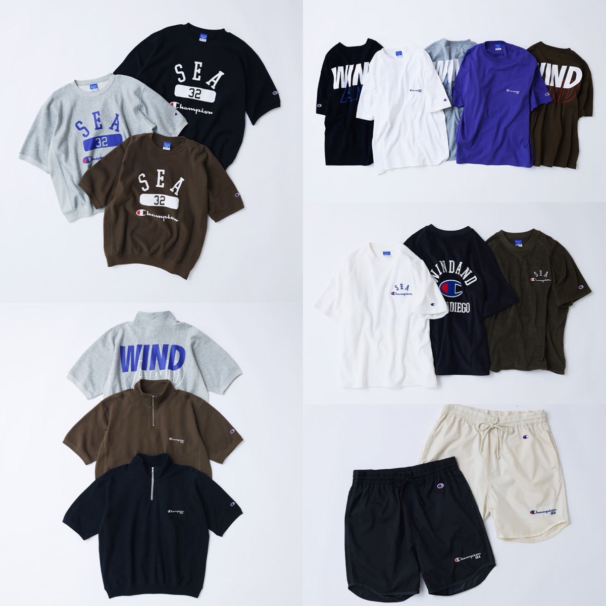 Champion × WIND AND SEA コラボコレクションが国内6月8日より発売