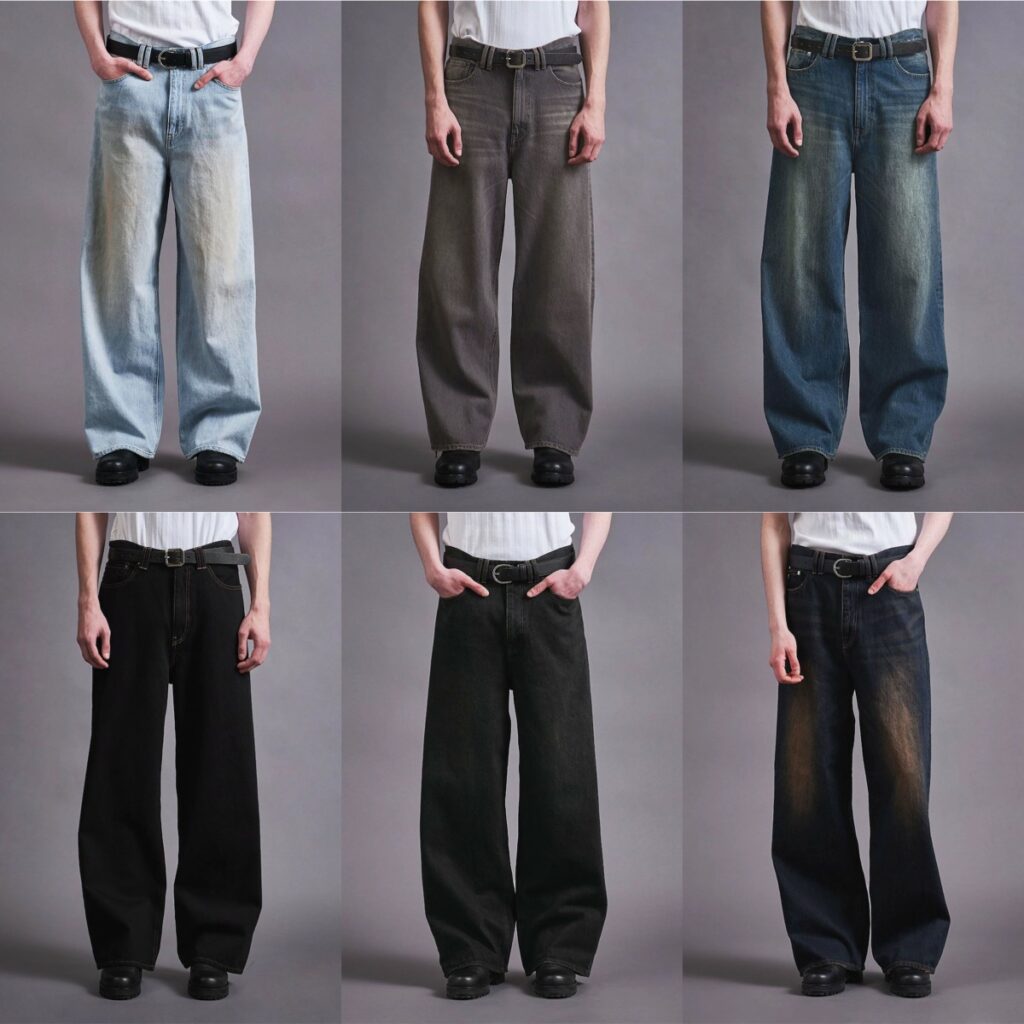 monkey timeの人気作オーバーダイ デニム バギー パンツ全7色が国内