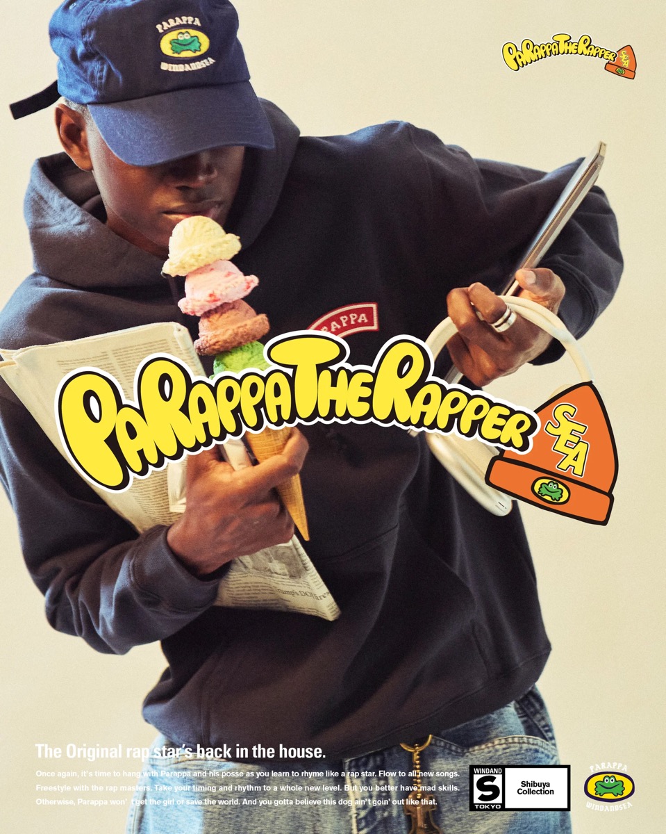 パラッパラッパー x WIND AND SEA 限定コレクションが国内4月25日／4月