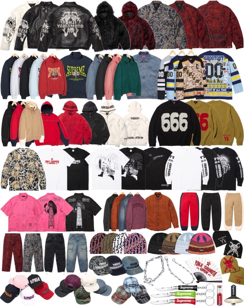 Supreme x Y's by Yohji Yamamoto 25FW Week3 が国内9月13日に発売【全