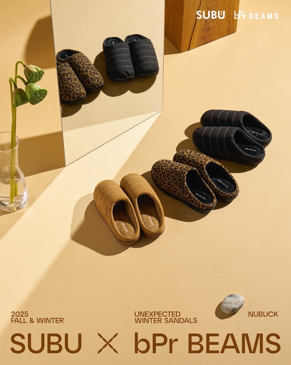 SUBU x bPr BEAMS 25FW 冬用別注サンダルが国内発売開始 | UP TO DATE