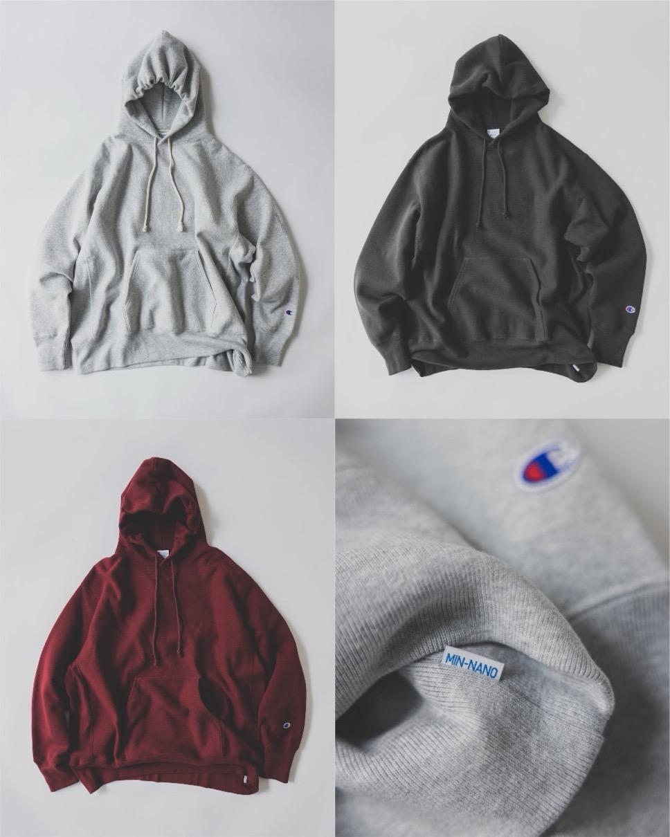 Champion x BEAMS by MIN-NANO 25FW スウェットフーディーが国内11月3