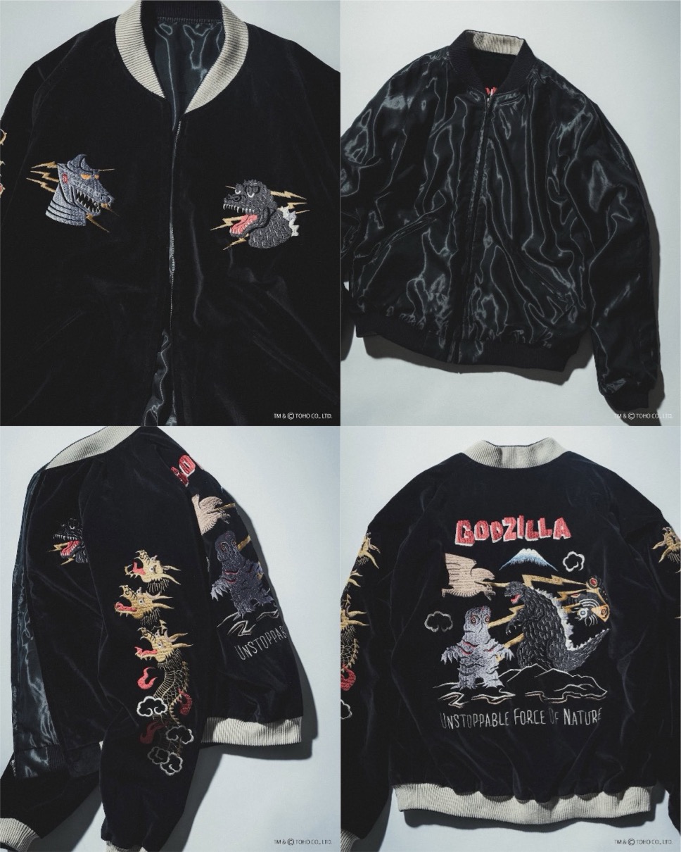 TAILOR TOYO x BEAMS JAPAN『GODZILLA』スカジャンが国内1月2日より