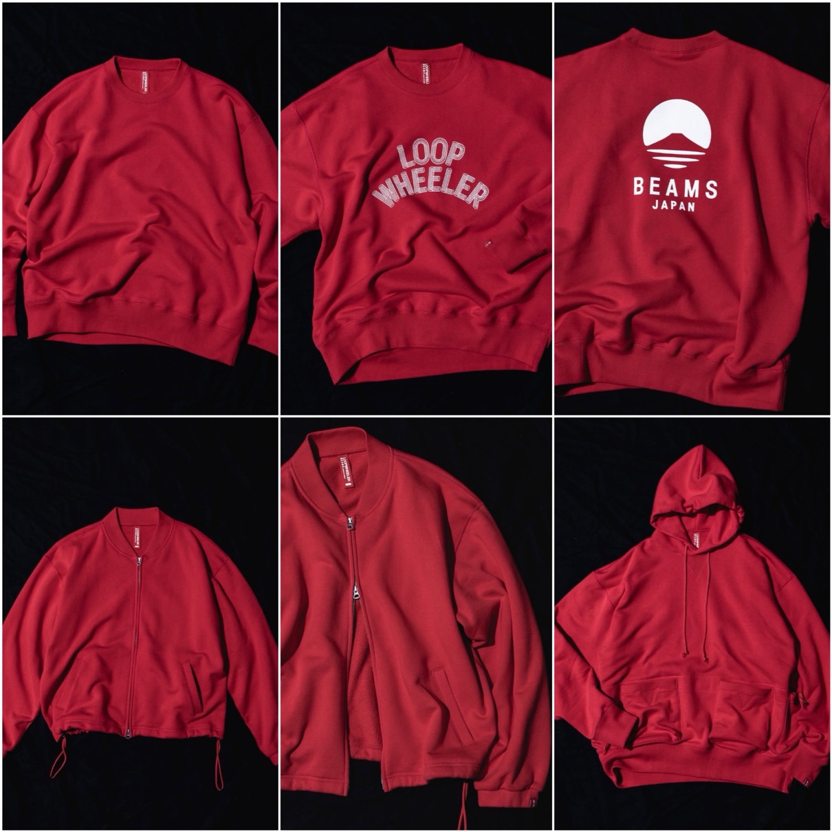 LOOPWHEELER x BEAMS JAPAN “NIPPON RED”が国内2月14日より発売 | UP