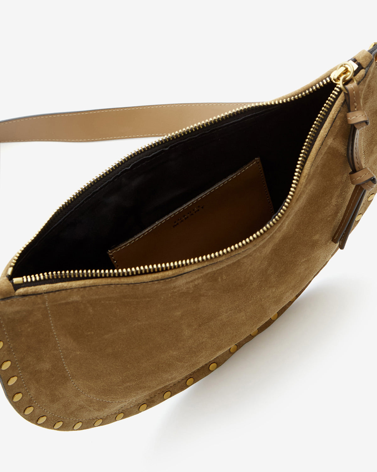 OSKAN SOFT ZIPPED BAG Woman taupe | ISABEL MARANT Official online