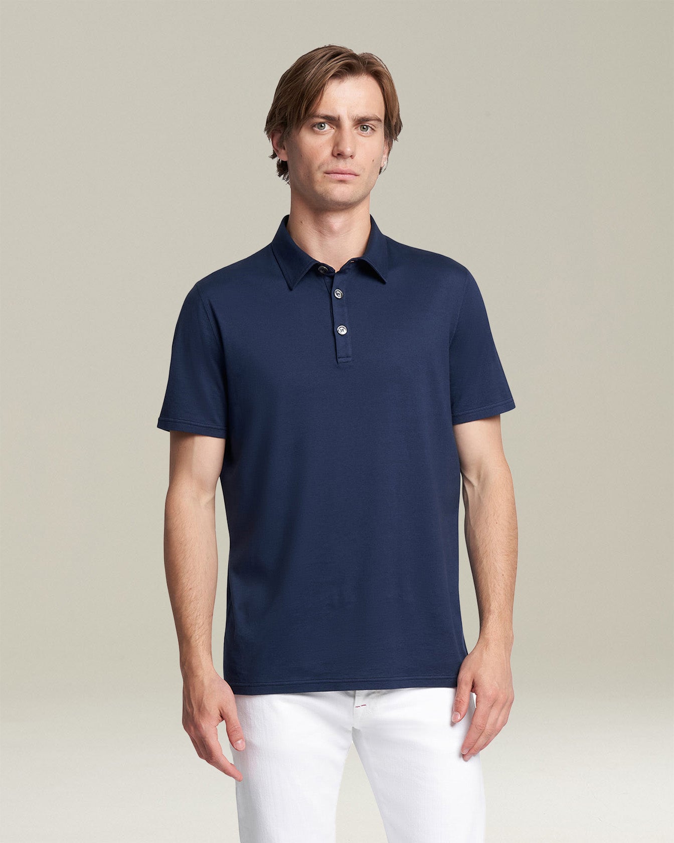 Jersey Poloshirt Cotton Blue | Kiton