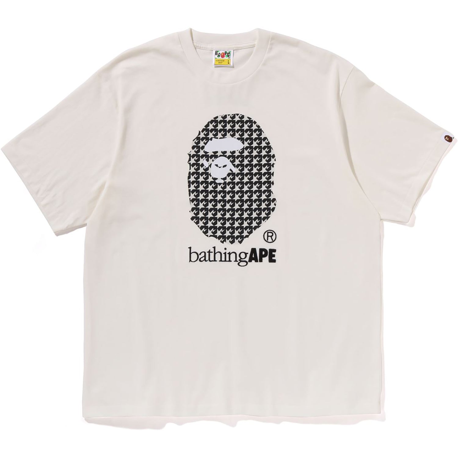 STA HOUNDSTOOTH BY BATHING APE RELAXED FIT TEE MENS – us.bape.com