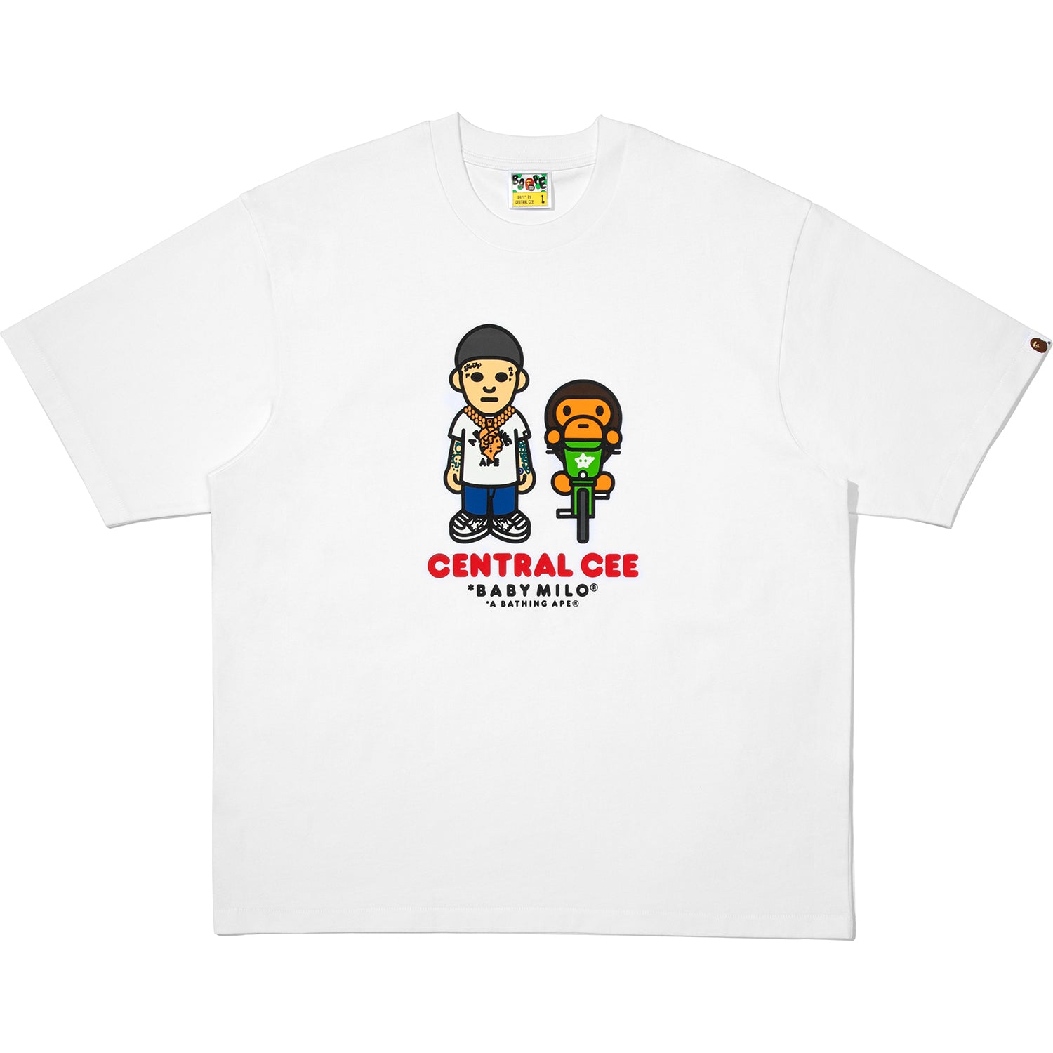 BAPE X SPOTIFY BY CENTRAL CEE BABY MILO RELAXED FIT TEE MENS – us