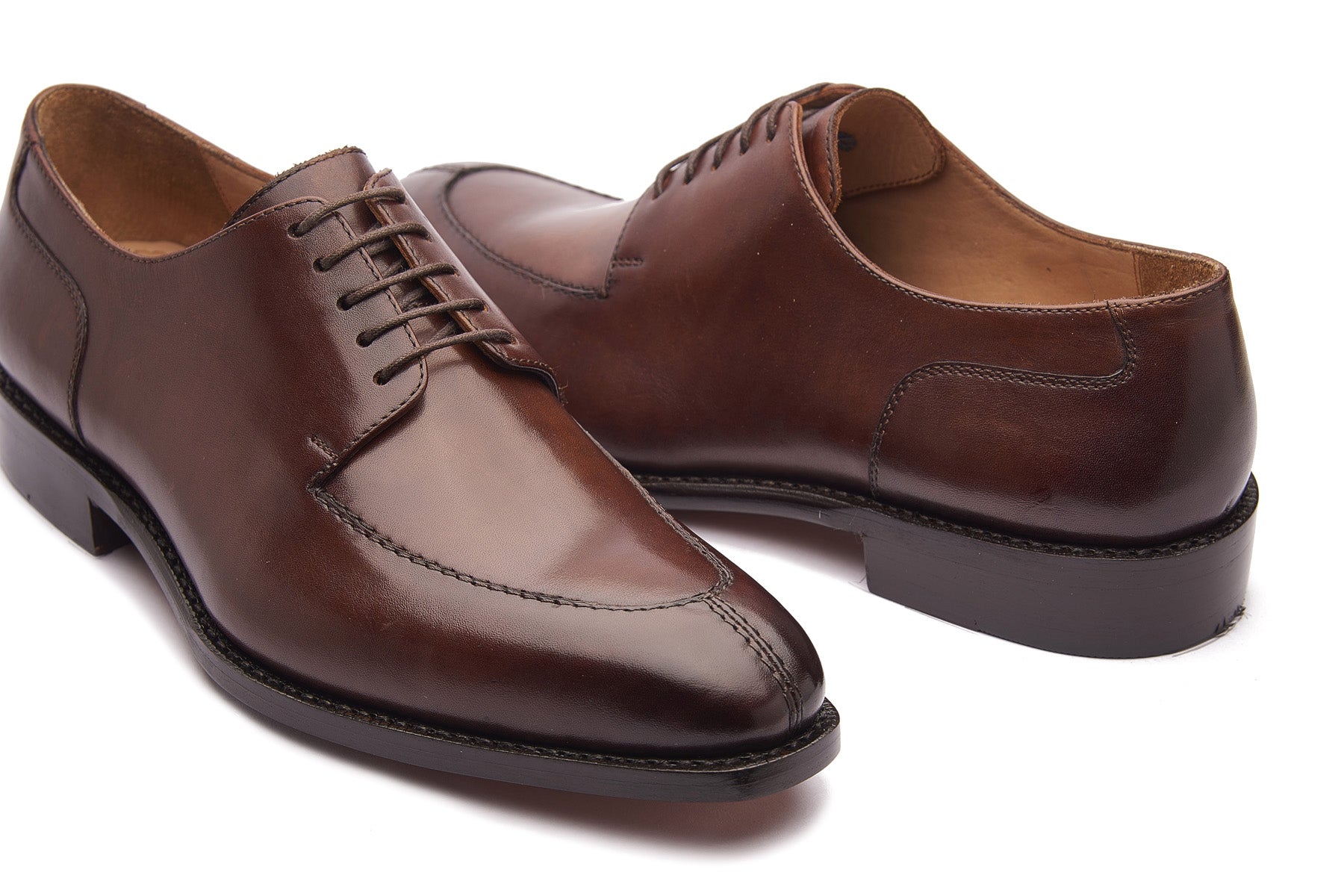Ingrid, Split Toe Blucher Derby - Brown | Hand Welted Classics Collect
