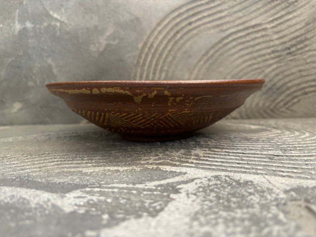 羅以音窯【福岡】江口誠基 香澄 アフリカ彫刻 20cm 深皿10 – UTSUWA HIYORI