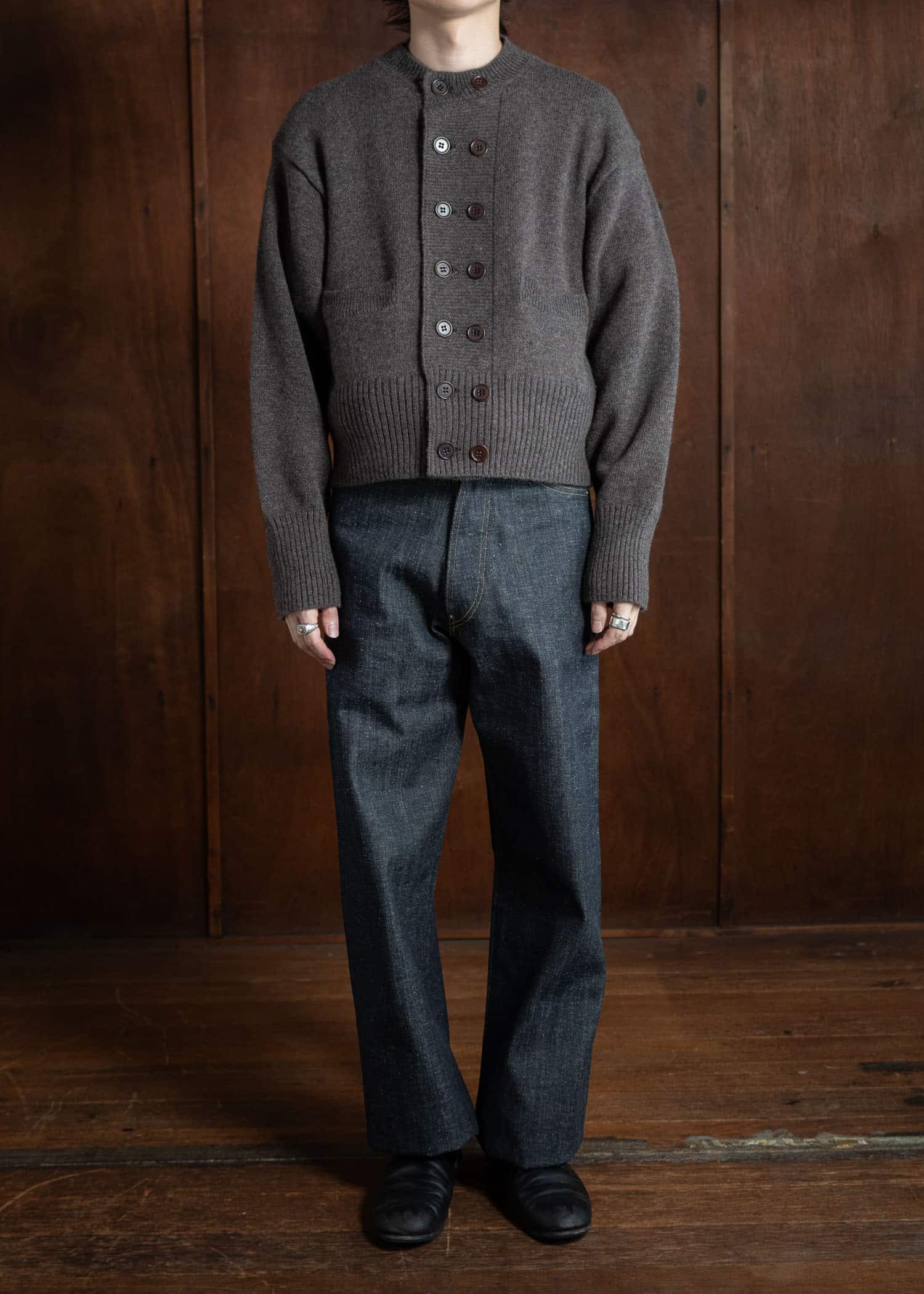 Taiga Takahashi Db Cardigan Brown Lot.506 – VISION OF FASHION