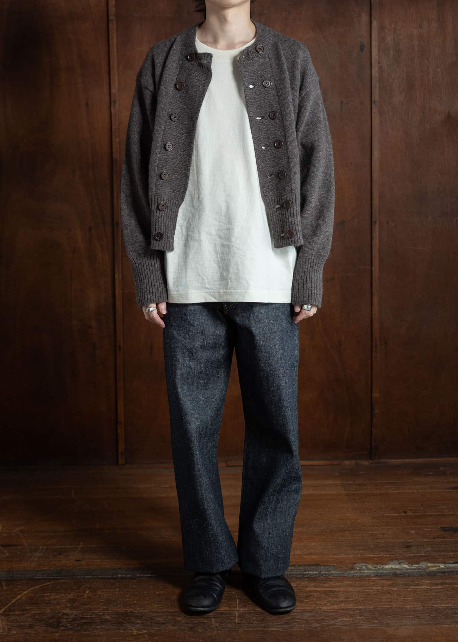 Taiga Takahashi Db Cardigan Brown Lot.506 – VISION OF FASHION