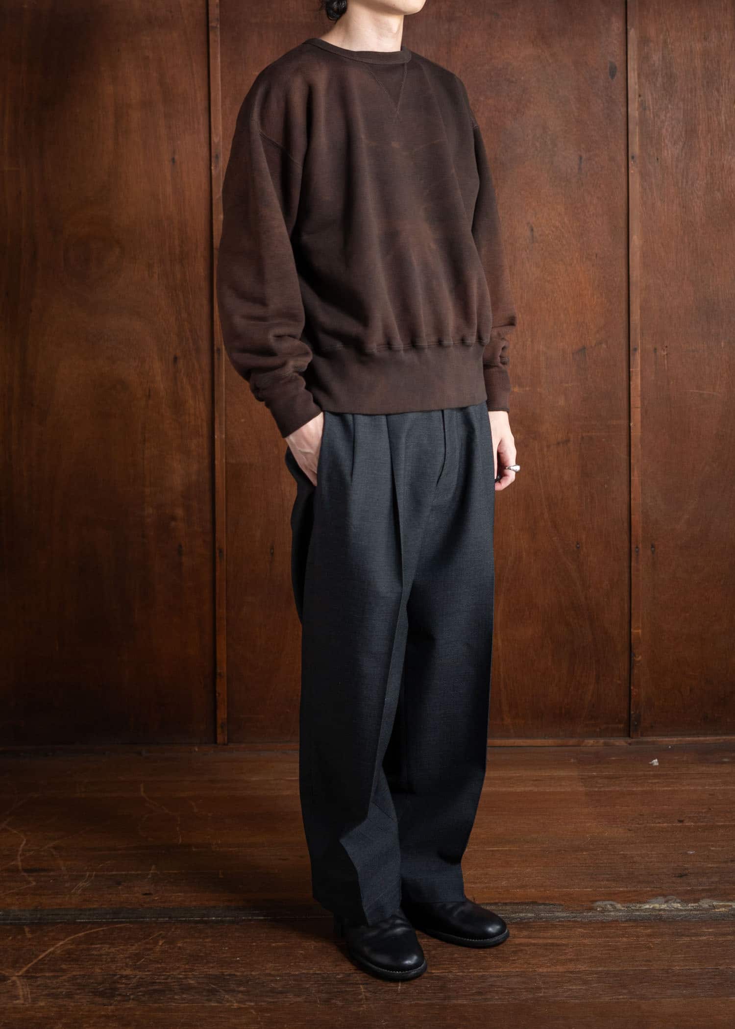 Taiga Takahashi Sweat Shirt Mix Brown Lot.603 – VISION OF FASHION