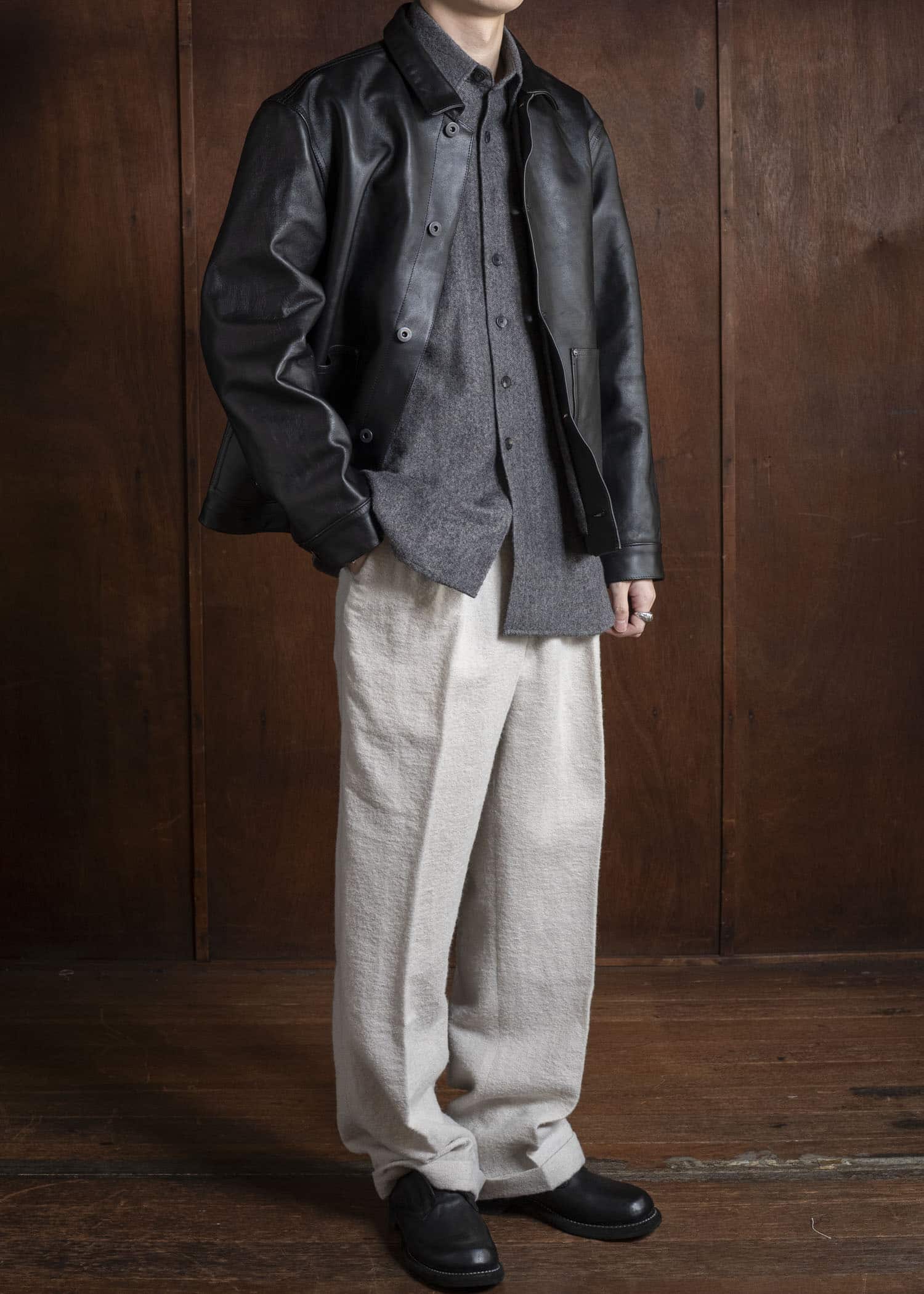 Taiga Takahashi Lot.804 Leather Jacket C.1930's BLACK – VISION OF