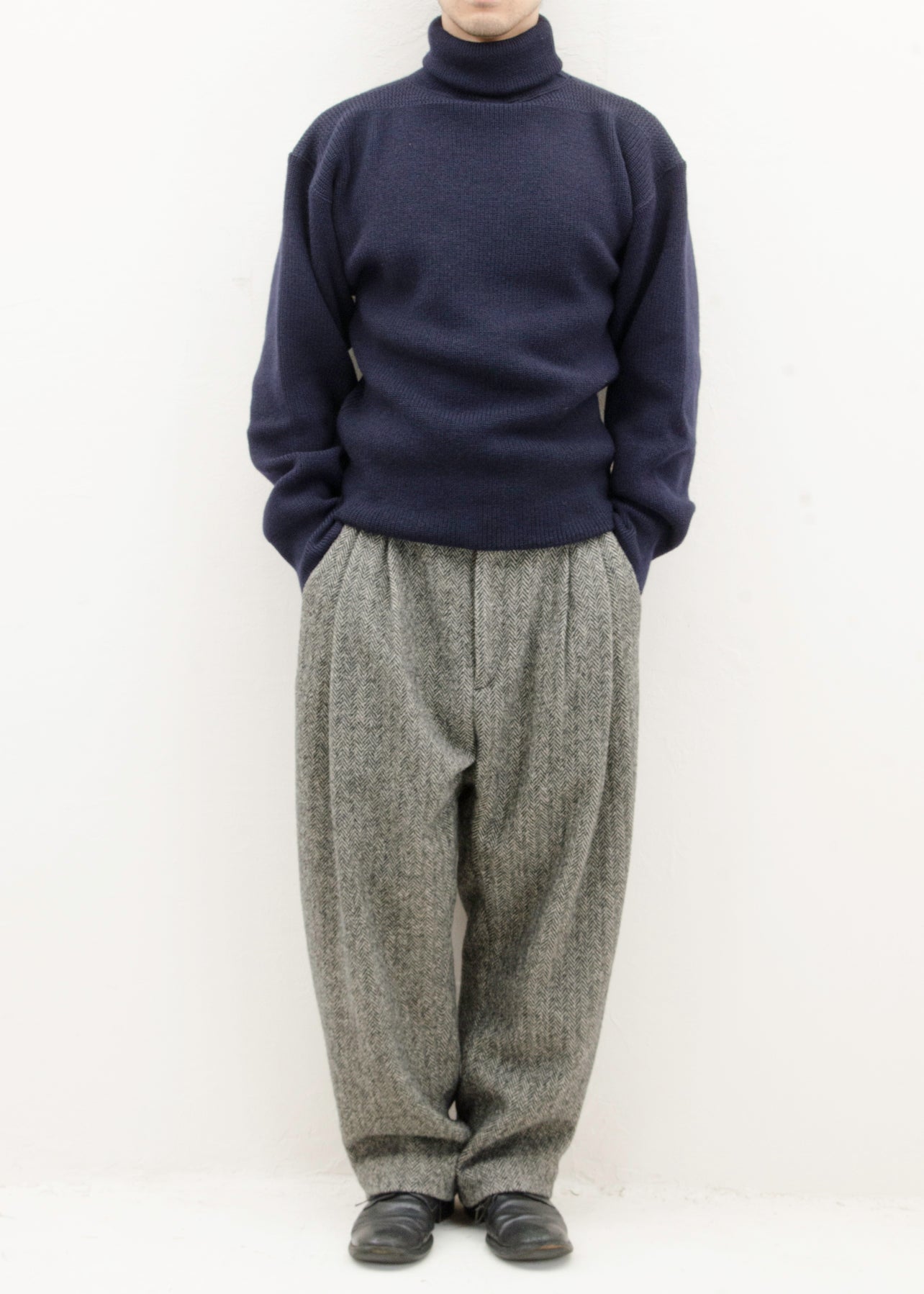 HED MAYNER 6 PLEAT PANT / GREY HERRINGBONE – VISION OF FASHION