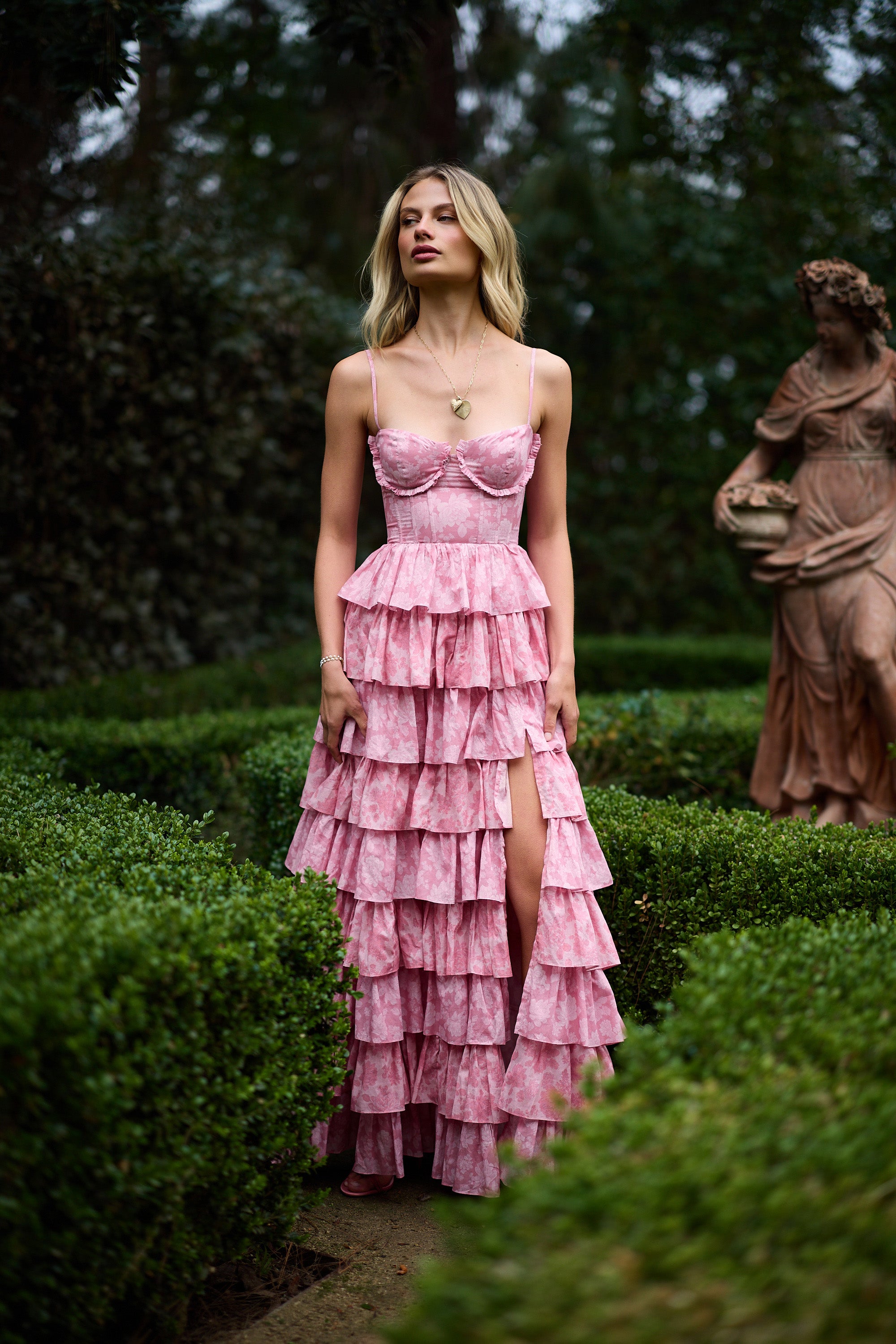 The Josephine Dress in Pink Peony Print – V. Chapman