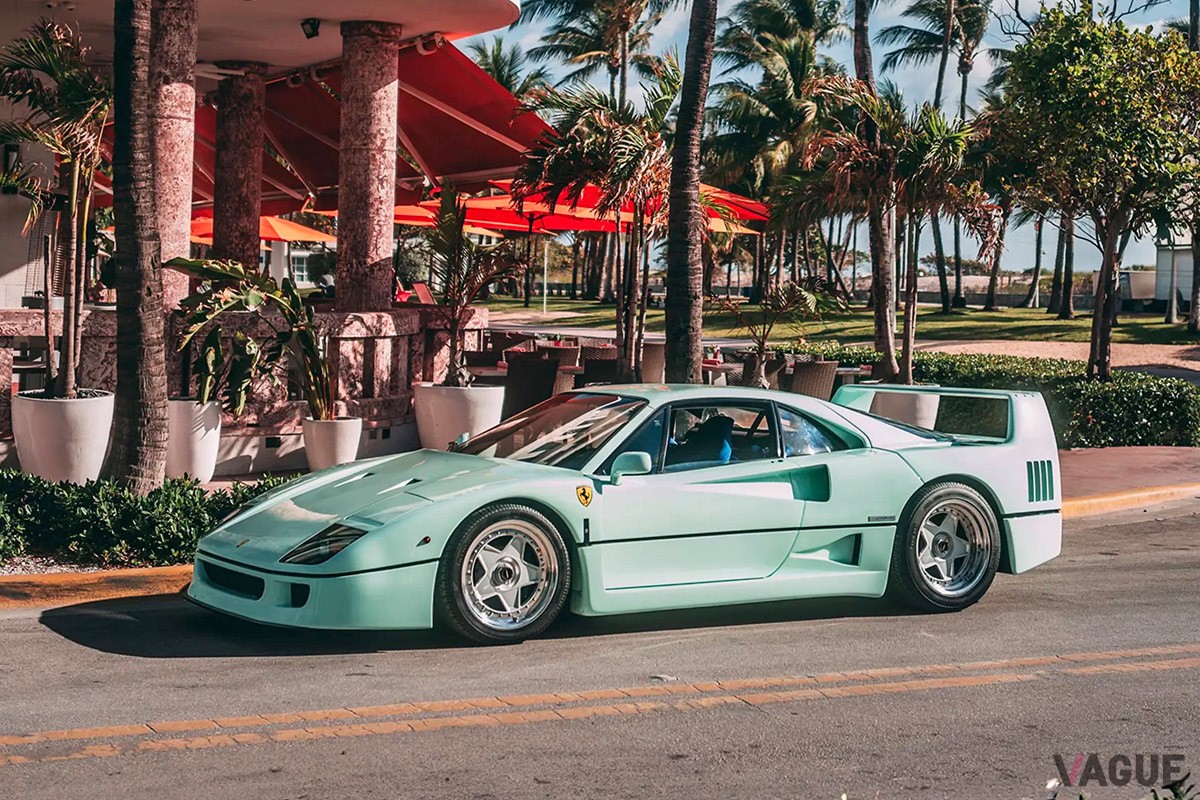 ミントグリーンの「F40」がオークションに！ 改造に厳しいフェラーリも