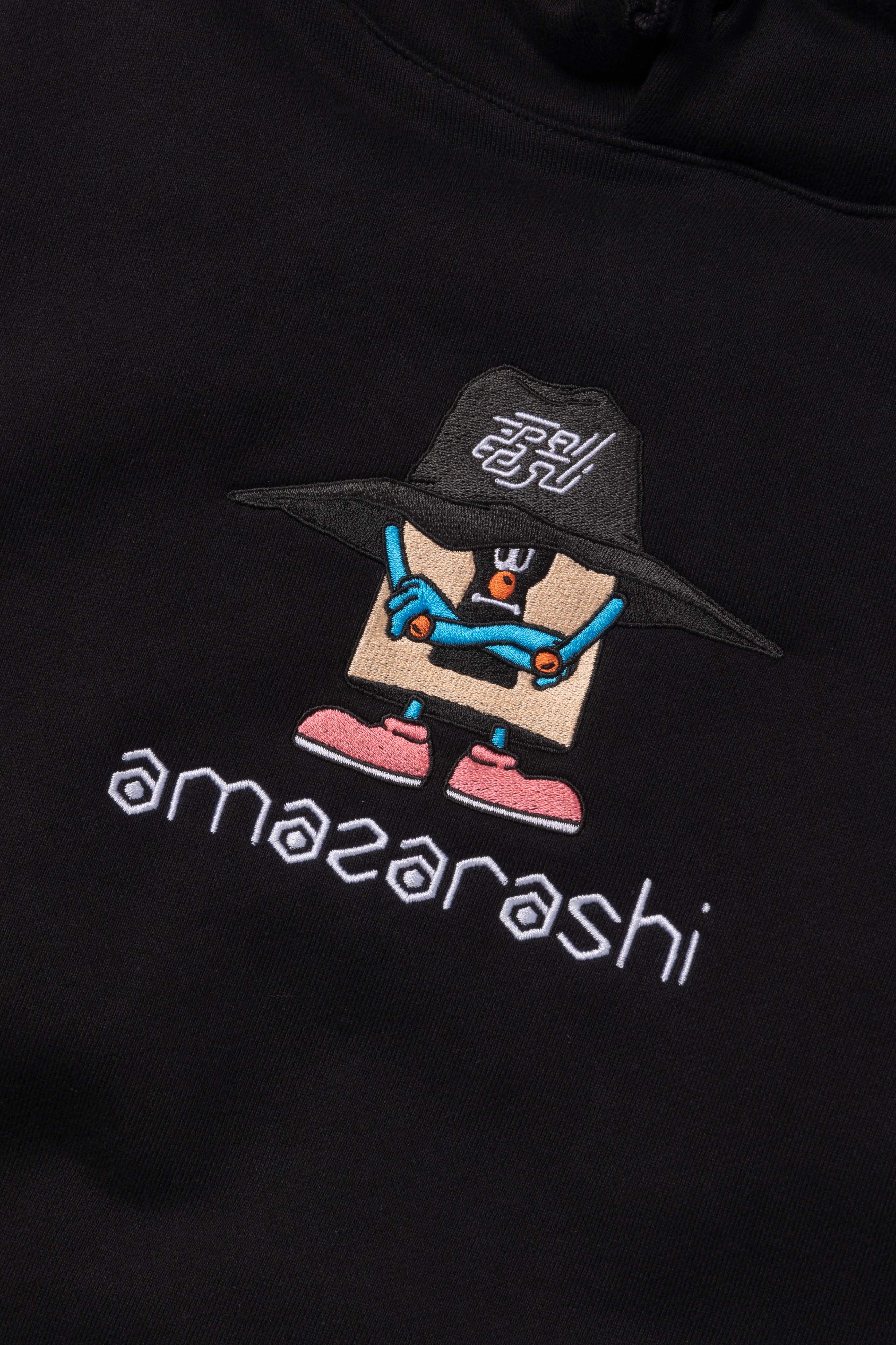 VR × AMAZARASHI × DENEI LAB. HOODIE / BLK – VAULTROOM
