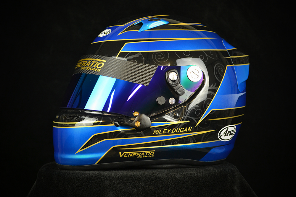Custom Painted Arai SK-6 | Custom Racing Helmets By Veneratio Designs