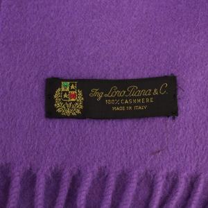 マフラー ストール カシミヤ イタリア製 紫 パープル（2024/08/14買取
