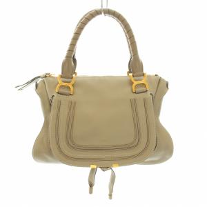 パディントン ハンドバッグ 南京錠 レザー べージュ（2024/11/05買取