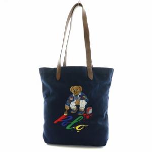 ポロベア ショッピングトートバッグ エコバッグ ポーチ付き ボルドー