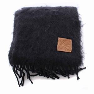 マフラー ウール モヘア 黒（2022/08/02買取） - LOEWE ロエベ | 古着