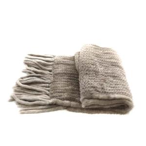 マフラー ストール フリンジ ミンクファー グレー（2023/04/01買取