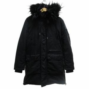 N-3B ジャケット モッズコート フェイクファー切替 シルバー金具 黒