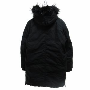 N-3B ジャケット モッズコート フェイクファー切替 シルバー金具 黒