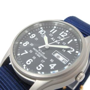 ALBA 腕時計 ソーラー カレンダー V158-0AX0 ブルー（2022/12/11買取
