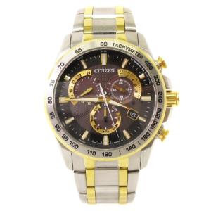 ATTESA Eco-Drive 腕時計 電波ソーラー クロノグラフ デイト E610