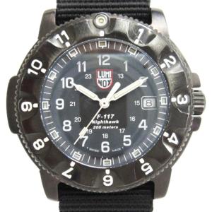 F-117 ナイトホーク 腕時計 アナログ デイト 3400-200 ブラック