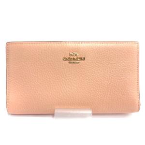 長財布 ウォレット シグネチャーエナメルレザー ピンク（2024/09/05