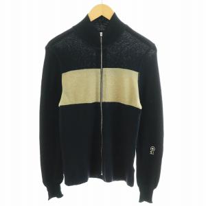 16AW MA-1タイプニット カーディガン カシミヤ混 S グレー 6515570D9