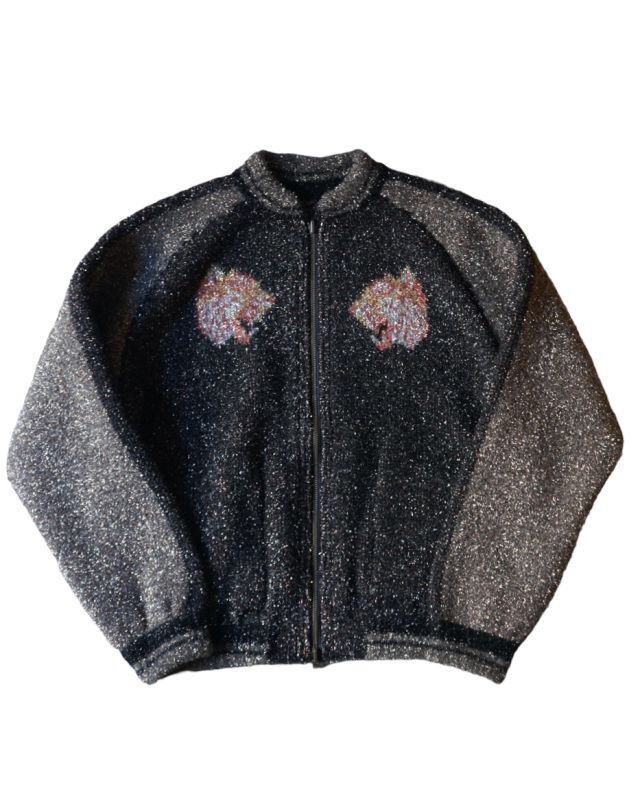 Kota Gushiken(コウタグシケン)】Lamé Tiger Sukajan with AI/ Gray