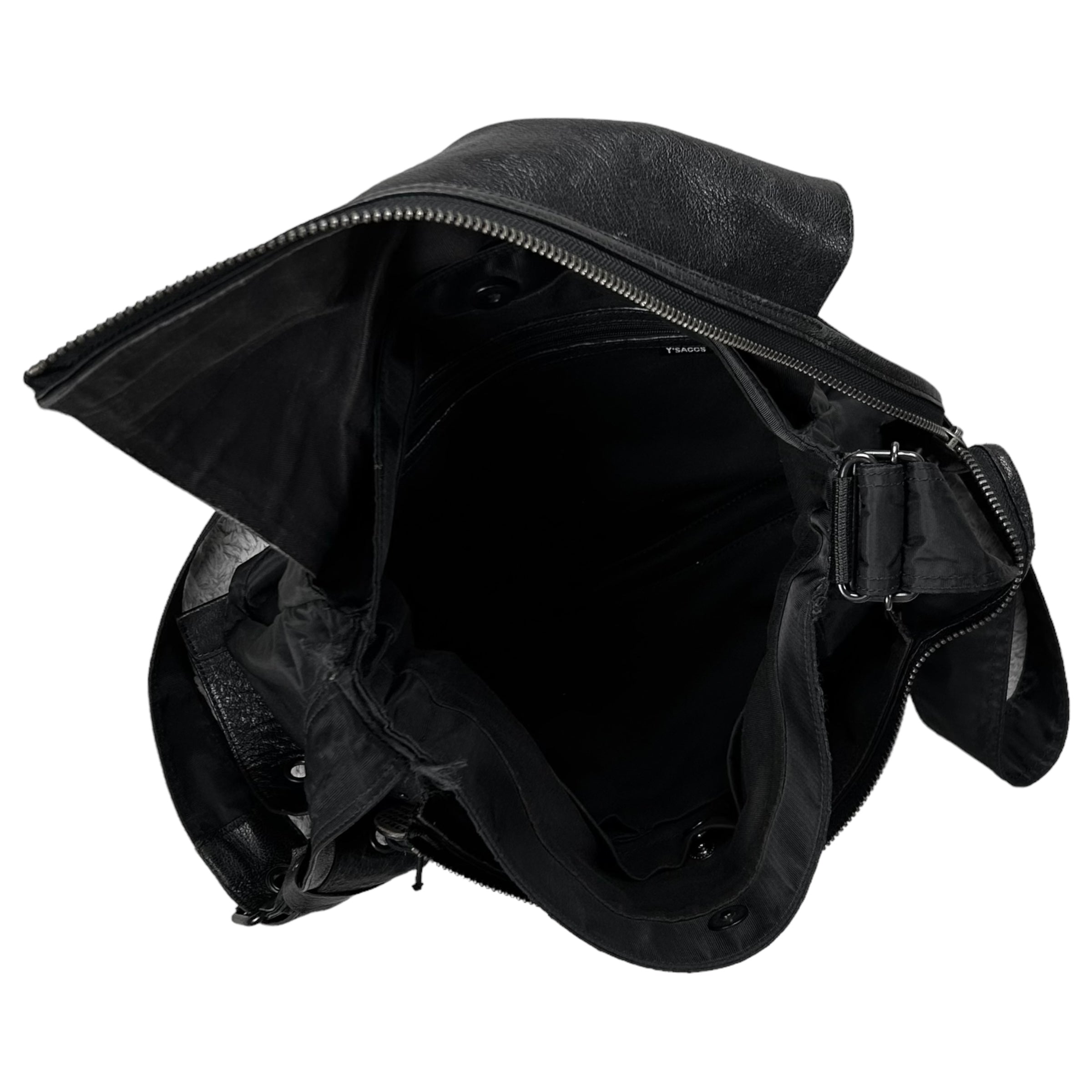 Y'Saccs Yohji Yamamoto Leather Flap Messenger Bag – Vertical Rags