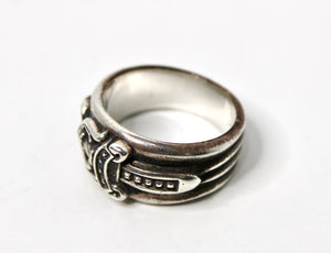 Chrome Hearts Dagger Sterling Silver Ring circa 1992 – Vintage by