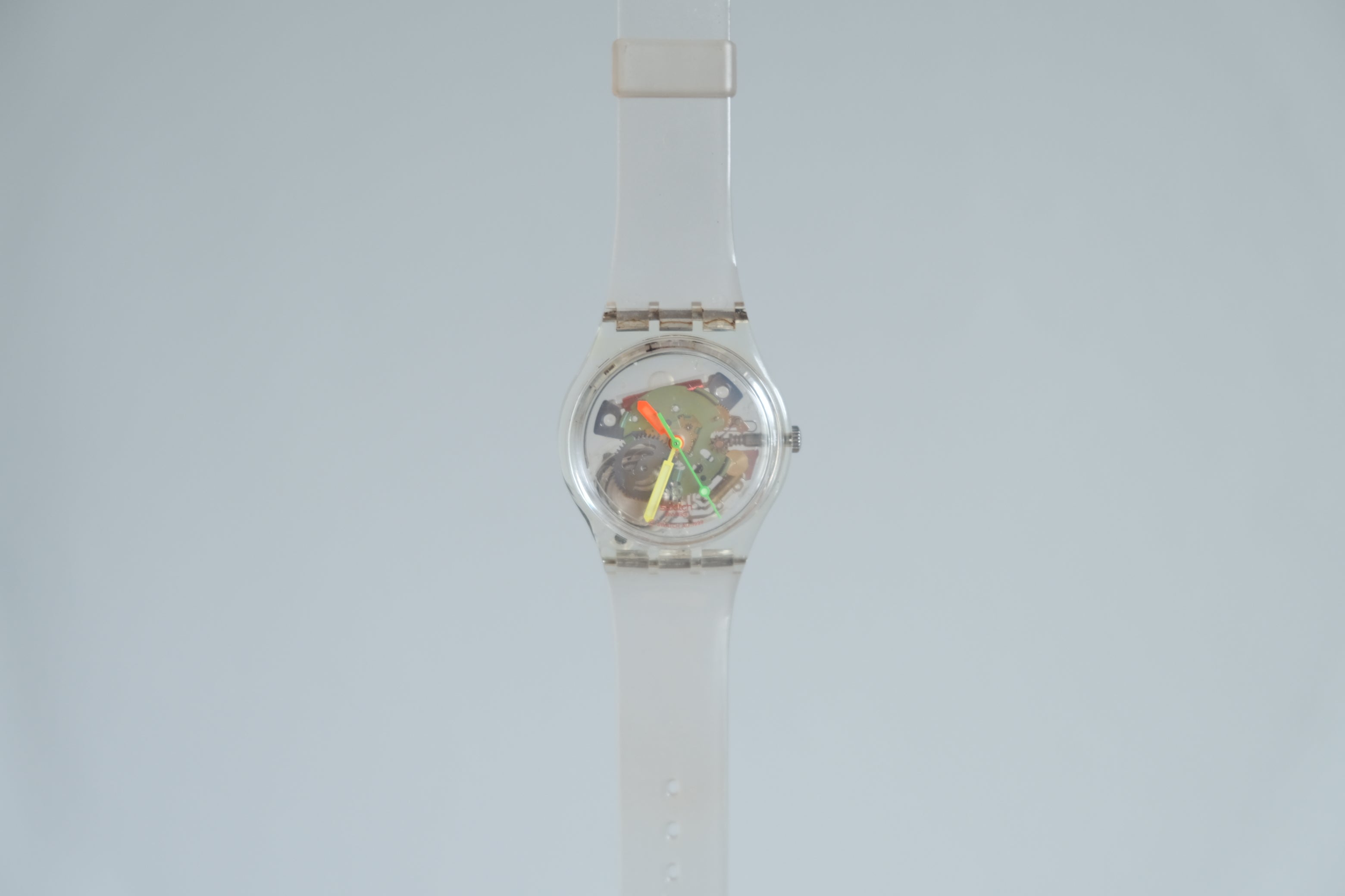 Swatch JELLY PIANO GZ159｜レンゾ・ピアノ 1999｜スケルトン クリア