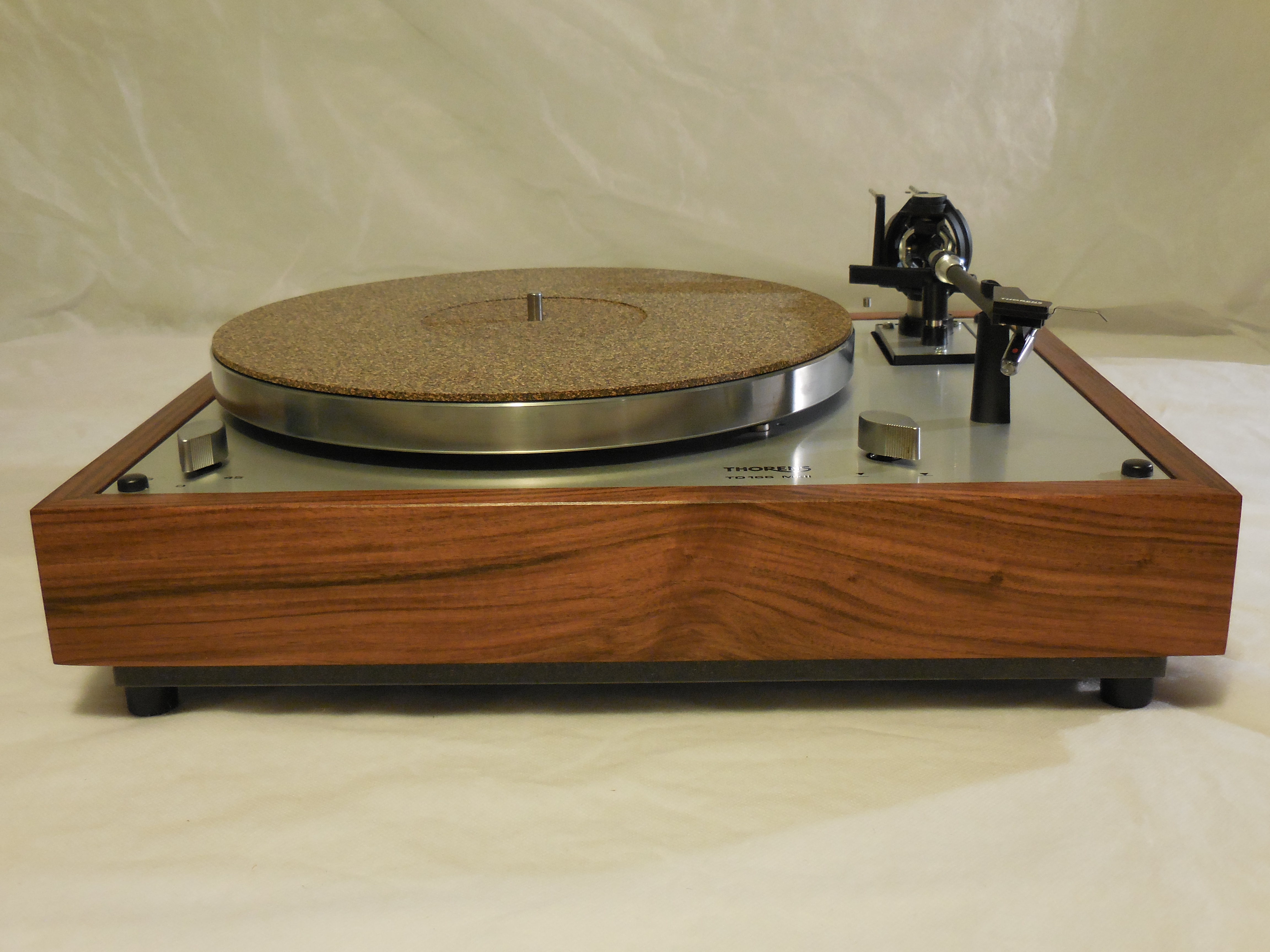 Stunning Thorens TD-166 MKII Turntable in Custom Morado Plinth