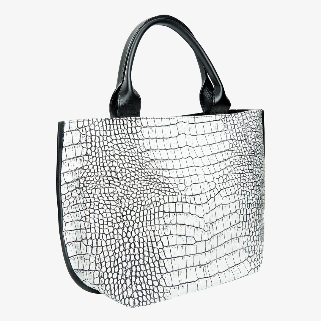 Panama (パナマ) A4サイズが入るクロコ調目地染めトートバッグ – VIA