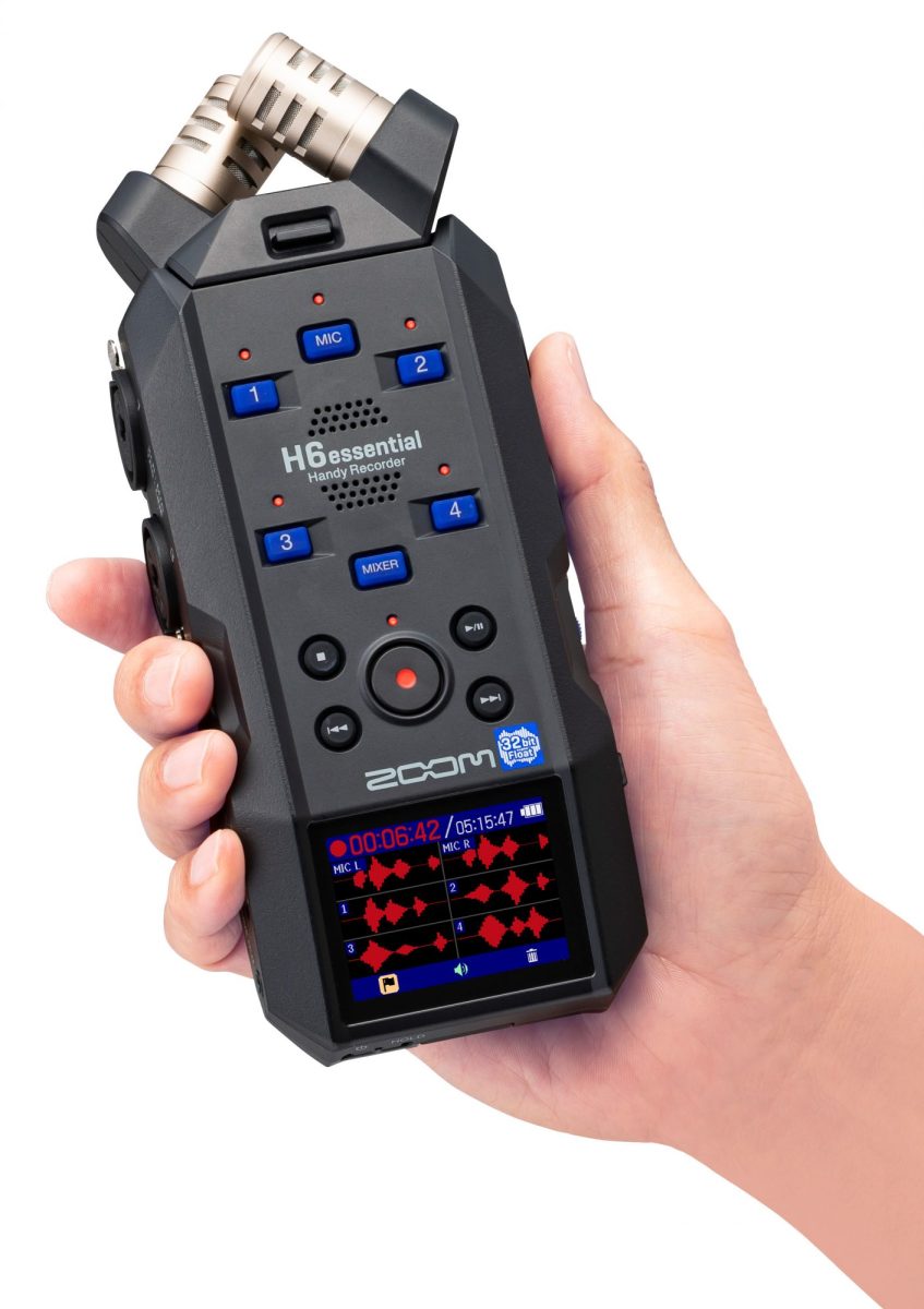 ZOOM、32bitフロート録音に対応のハンディレコーダーessentialシリー