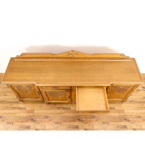 フレンチアンティーク サイドボード 収納家具 オーク材 v_64642