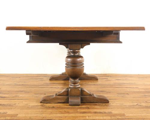 イギリスアンティーク ドローリーフテーブル 拡張式 オーク材 v_70184