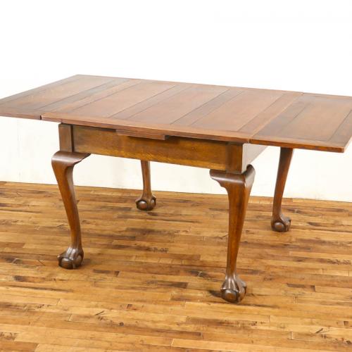 イギリスアンティーク ドローリーフテーブル オーク材 拡張式 v_59138