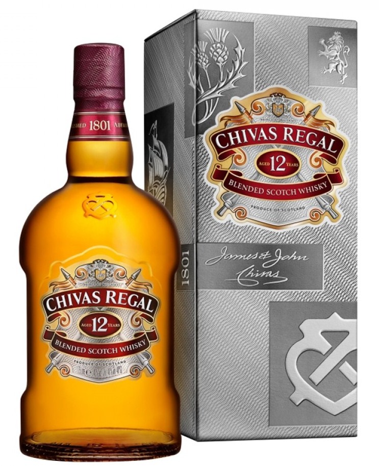 Chivas Regal 12 years old with box 1.75 л.