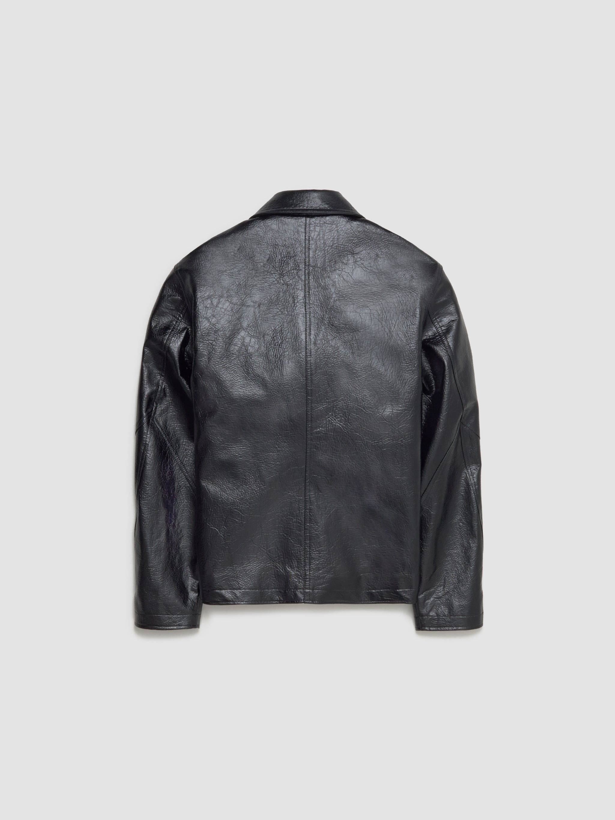 Séfr - Duke Jacket in Faux Memory Leather - MSS25DUKEFAU – Voo Store