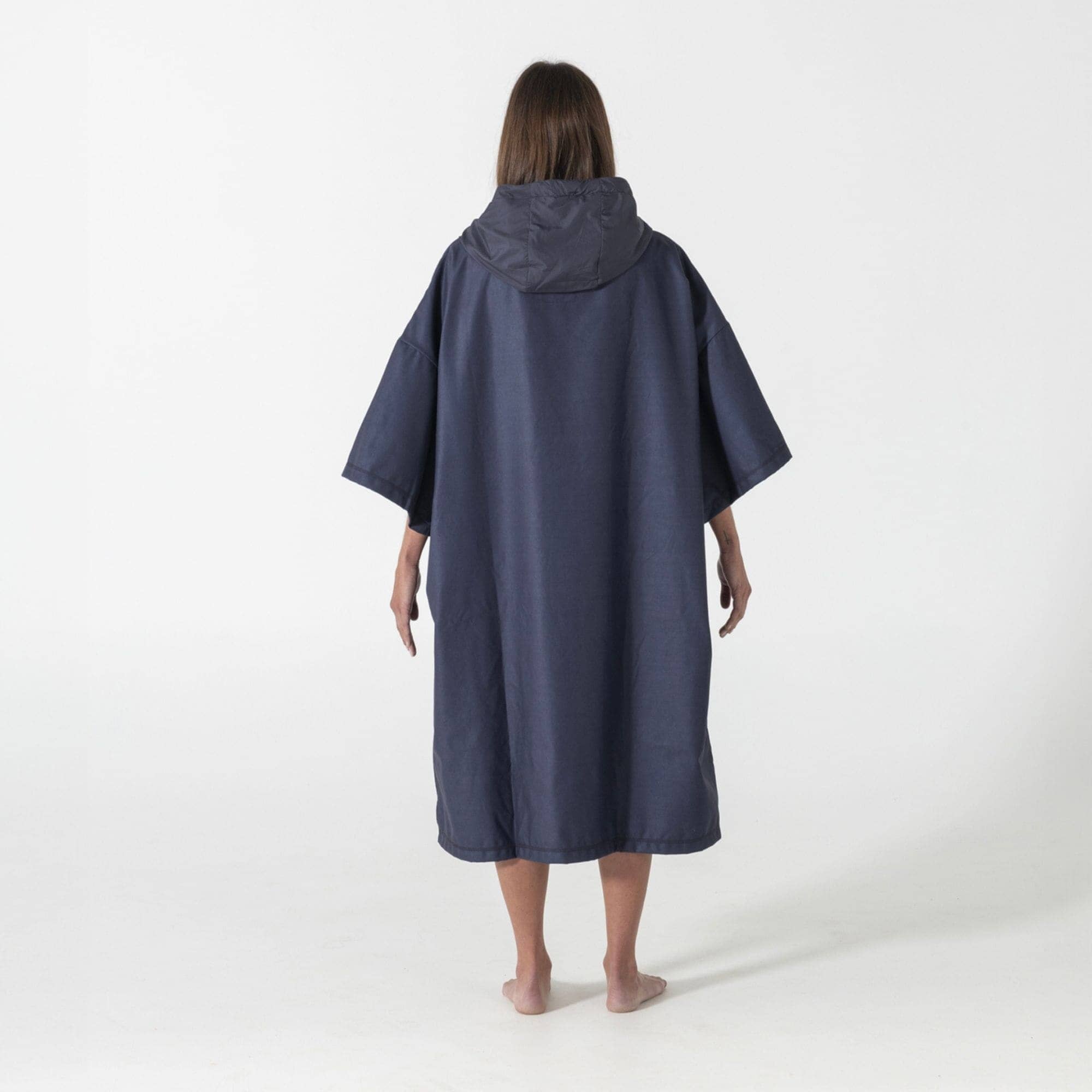 mii】HYKE PERTEX® PONCHO NAVY Holebrook_Tina-Poncho-