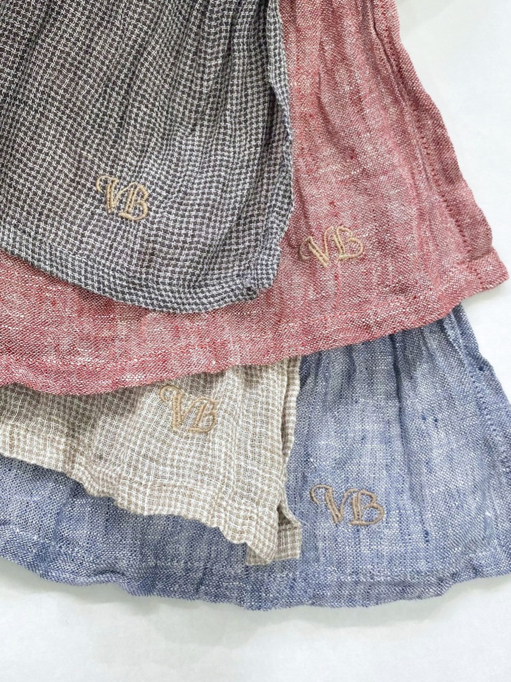 Linen Voile VB刺繍ストール | ITEM | Vlas blomme｜ ヴラスブラム
