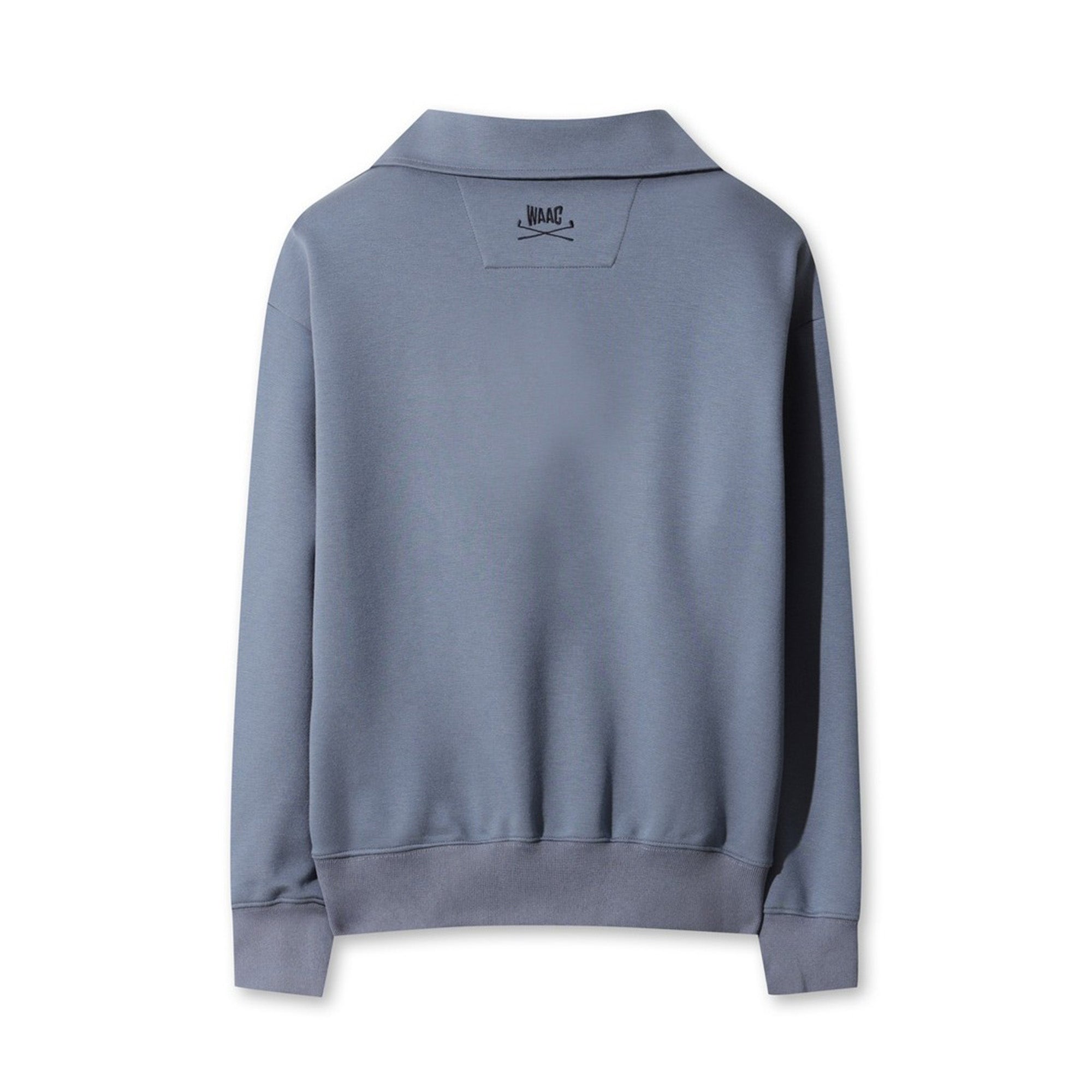 WAAC X JONES】WOMEN ハーフジップスウェットシャツ サックスブルー